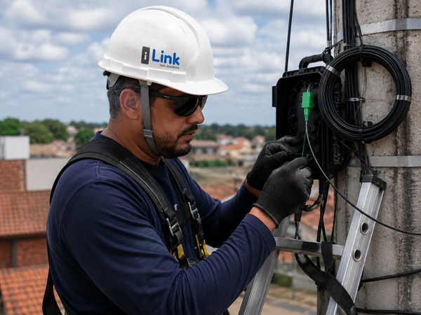 Técnico iLink em campo
